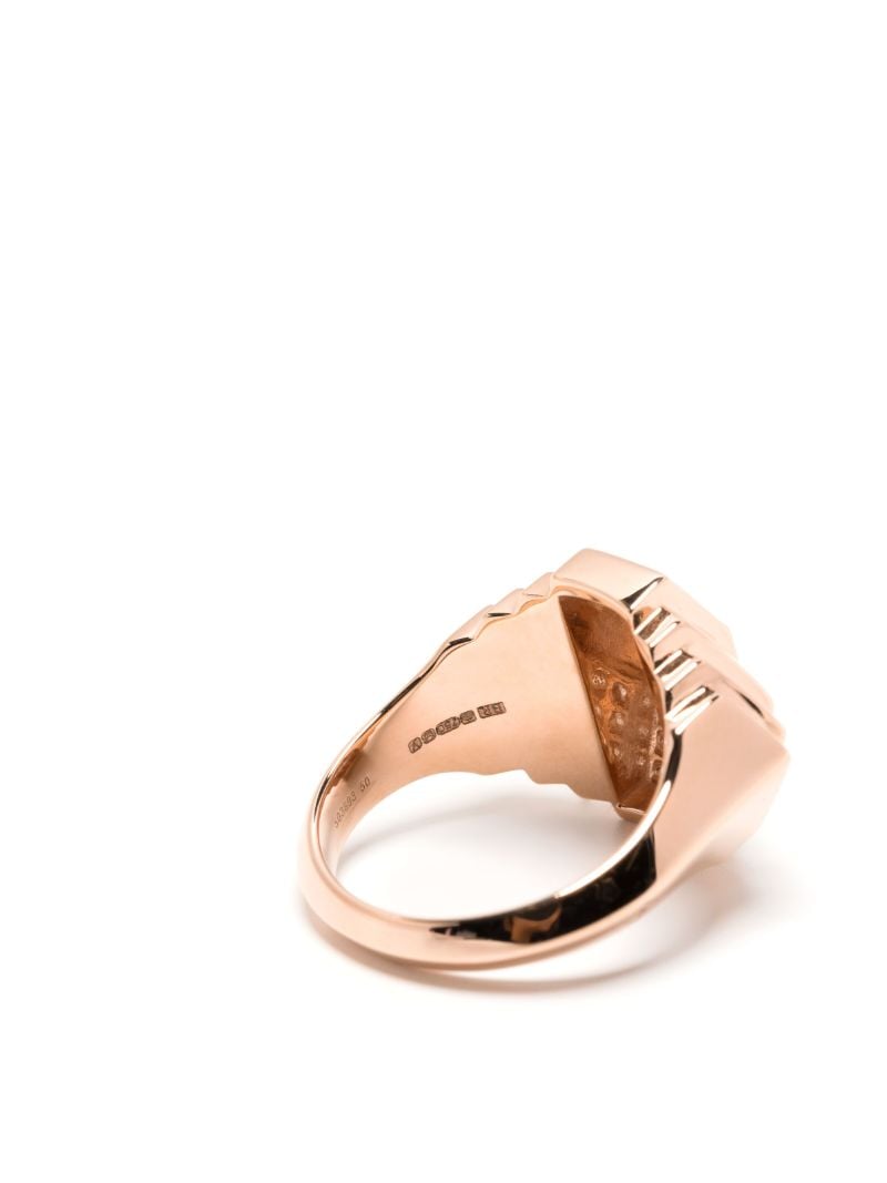 18k Rose Gold Mini Rockaway Pyramid Diamond Ring