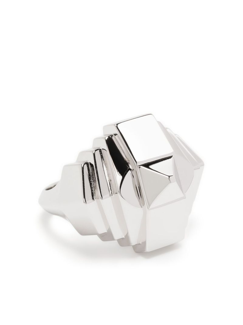Sterling Silver Rockaway Pyramid Ring