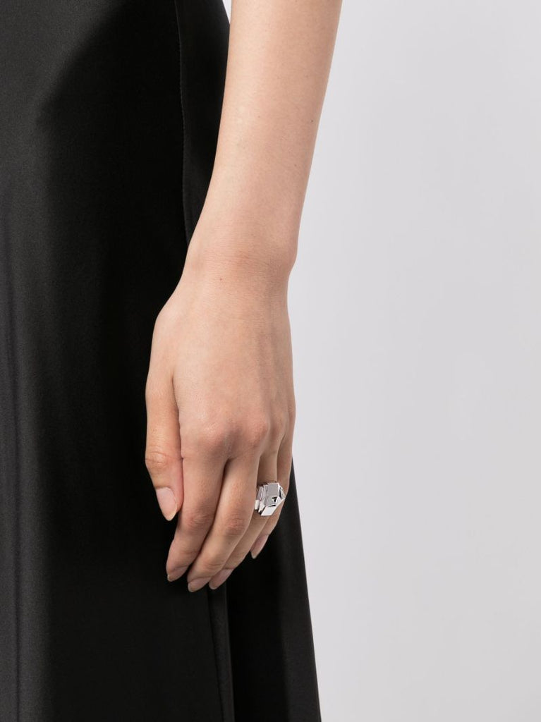 Sterling Silver Rockaway Pyramid Ring