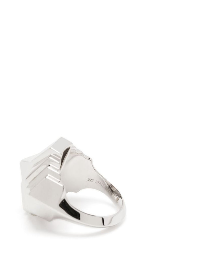 Sterling Silver Rockaway Pyramid Ring