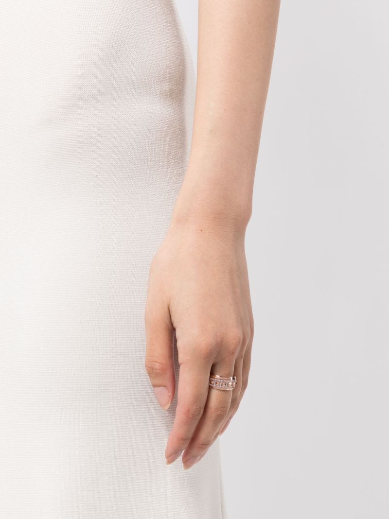 18k Rose Gold Rockaway Spinner Diamond Ring
