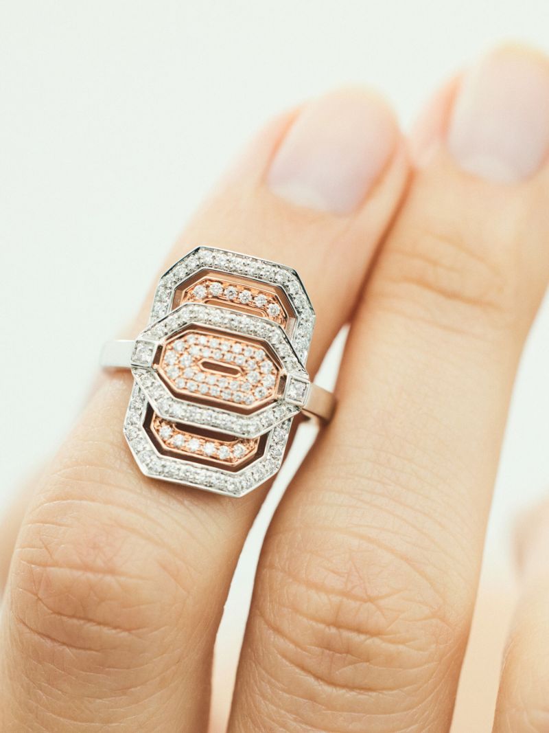 18kt Rose Gold My Way Diamond Ring