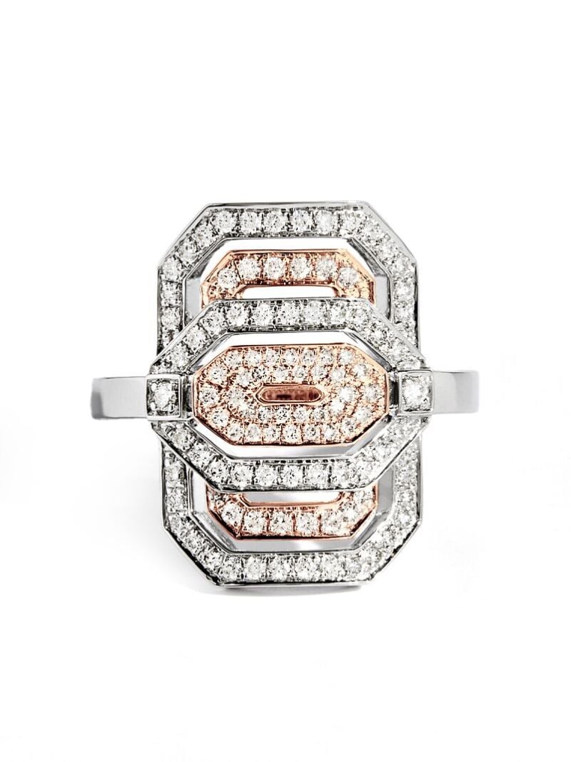 18kt Rose Gold My Way Diamond Ring