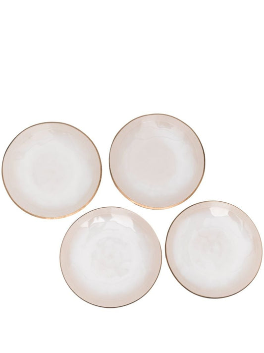 Neutral Ceramic Dinner Plate Set