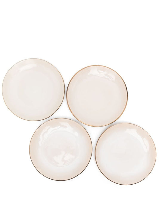Neutral Ceramic Dinner Plate Set
