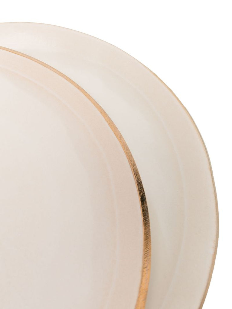 Neutral Ceramic Dinner Plate Set