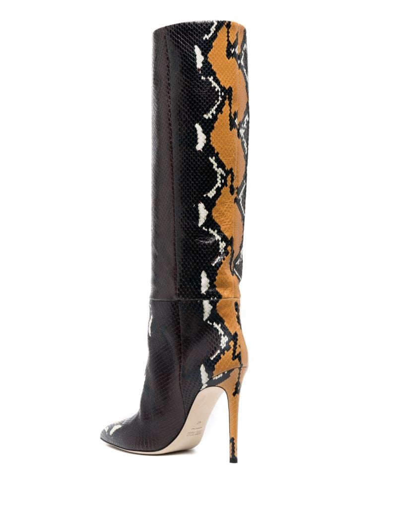 Black Snakeskin-effect 105 Boots