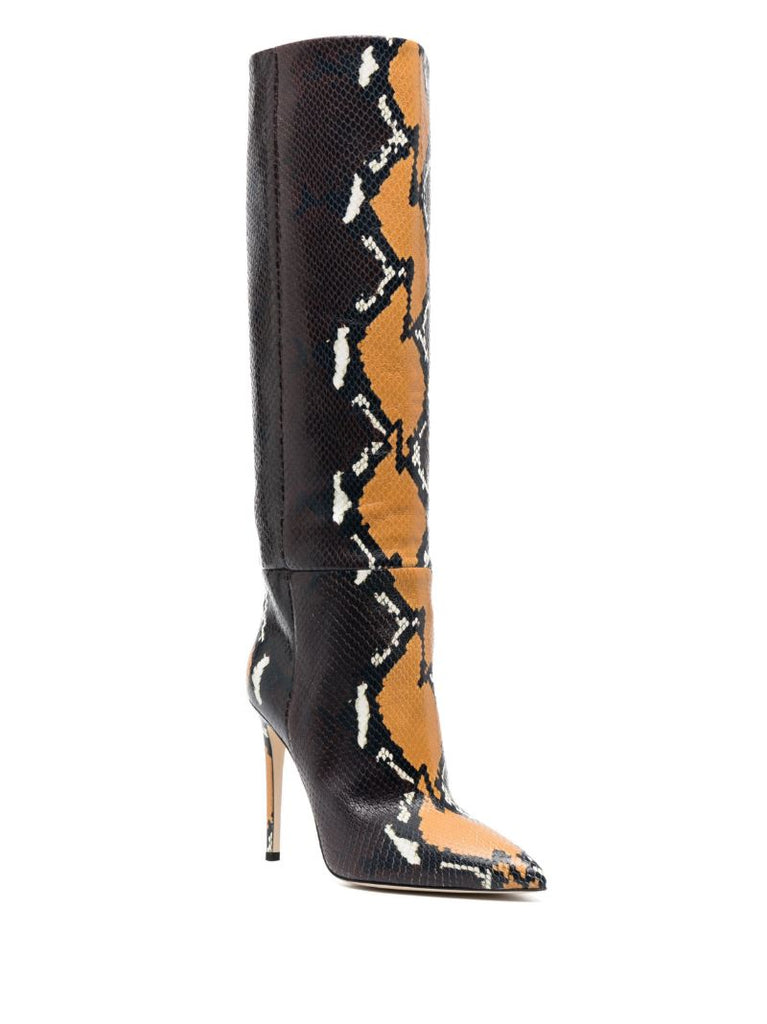 Black Snakeskin-effect 105 Boots