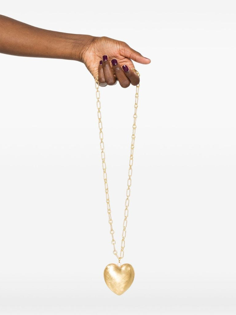 14k Yellow Gold Heart Pendant Necklace