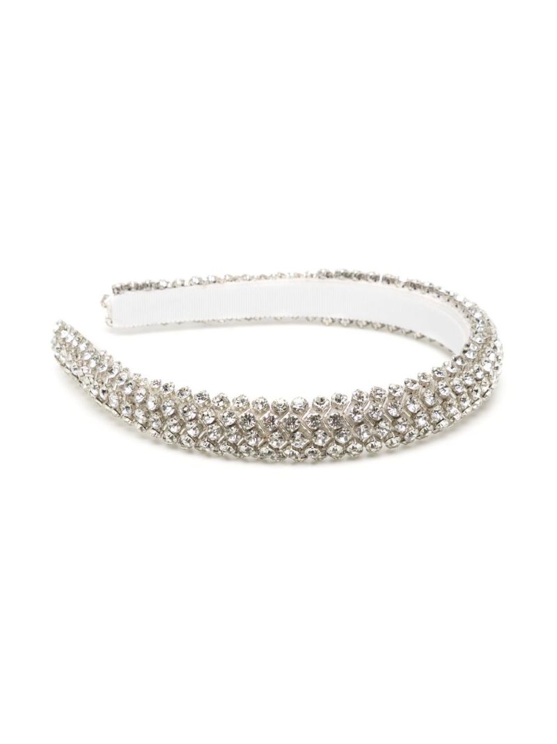 White Kaede Crystal Embellished Headband