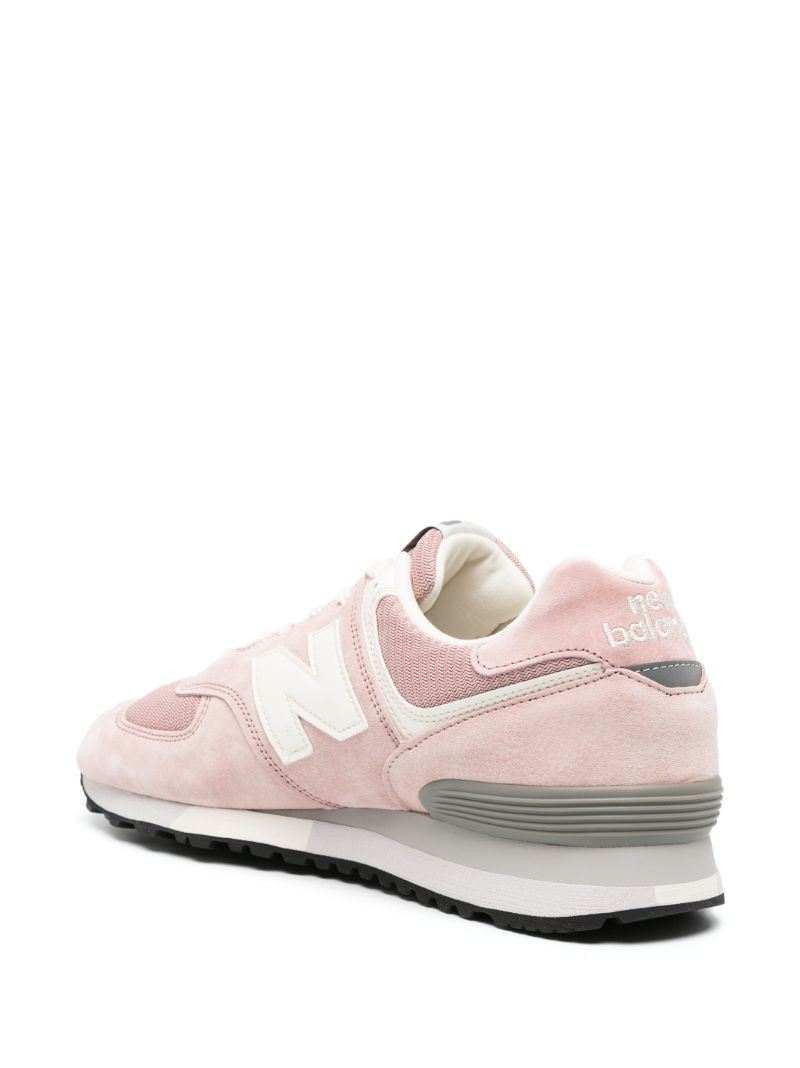 Pink 576 Suede Sneakers