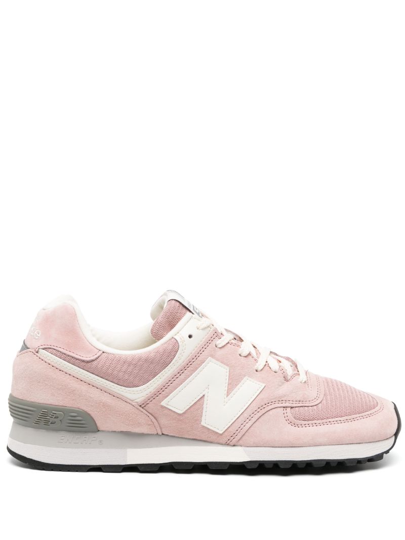 Pink 576 Suede Sneakers