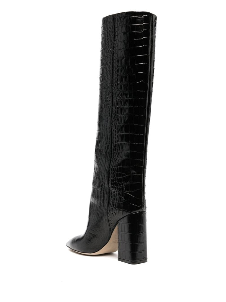 Black Anja 105 Leather Boots