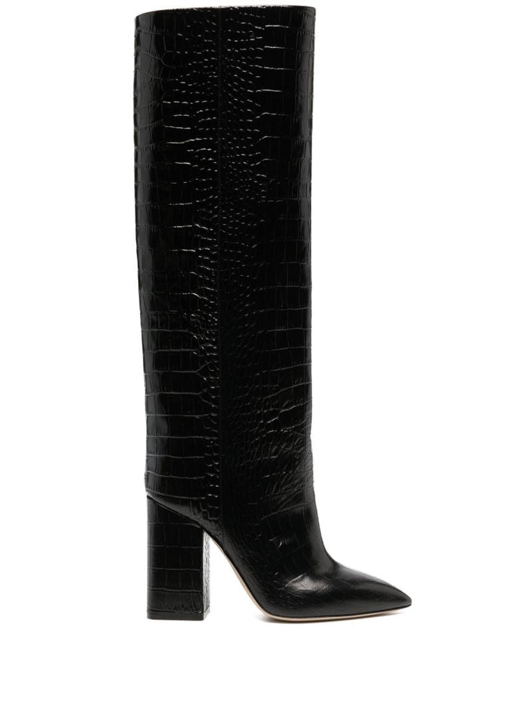 Black Anja 105 Leather Boots