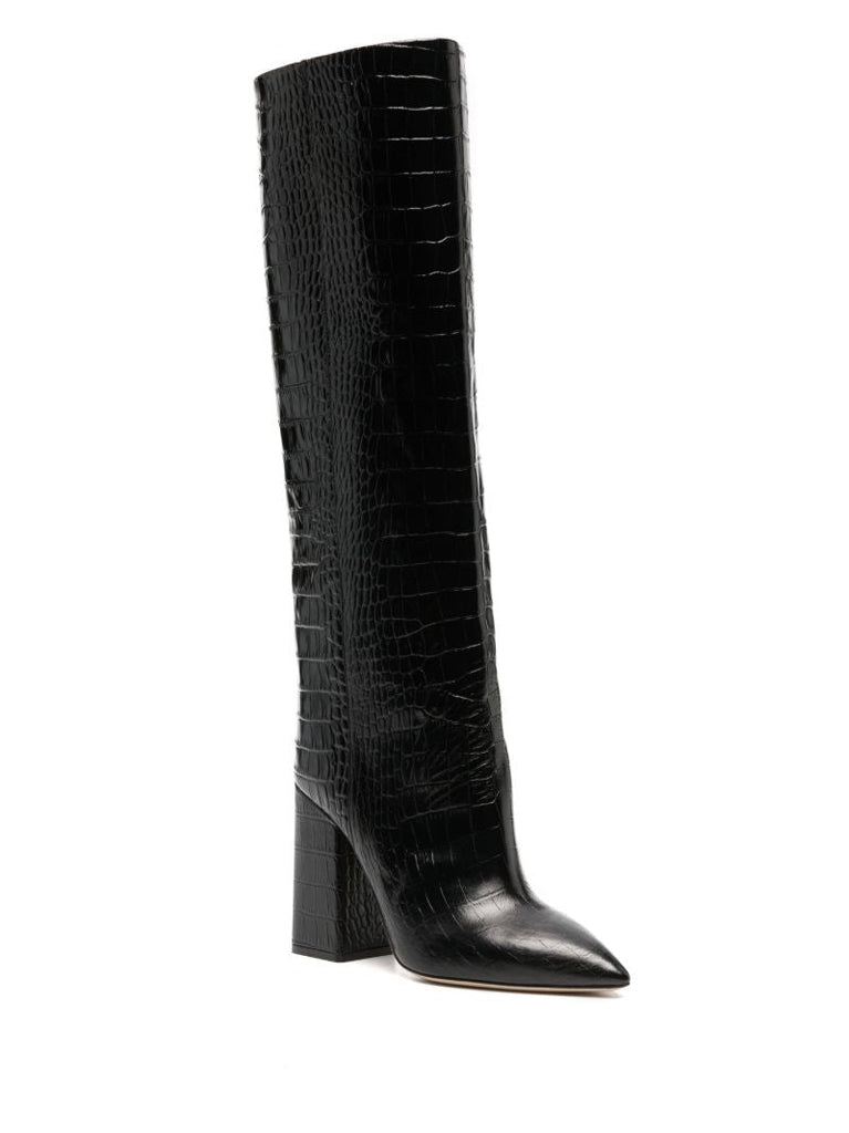 Black Anja 105 Leather Boots