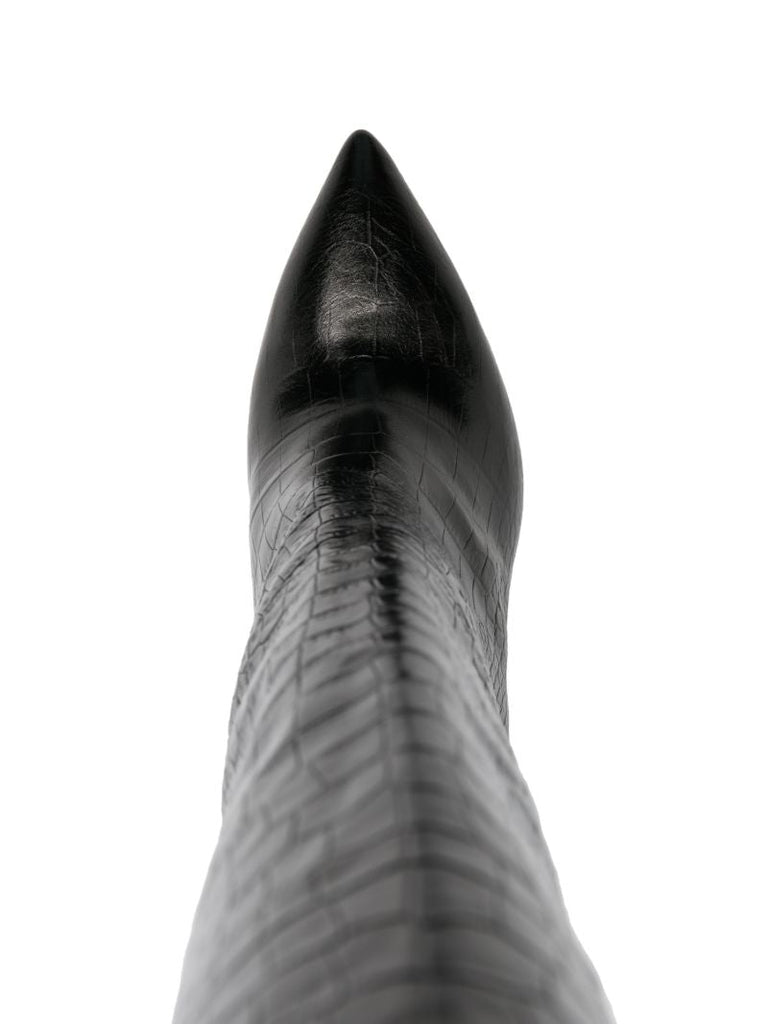 Black Anja 105 Leather Boots