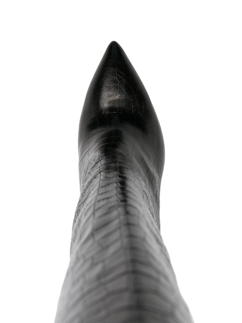 Black Anja 105 Leather Boots