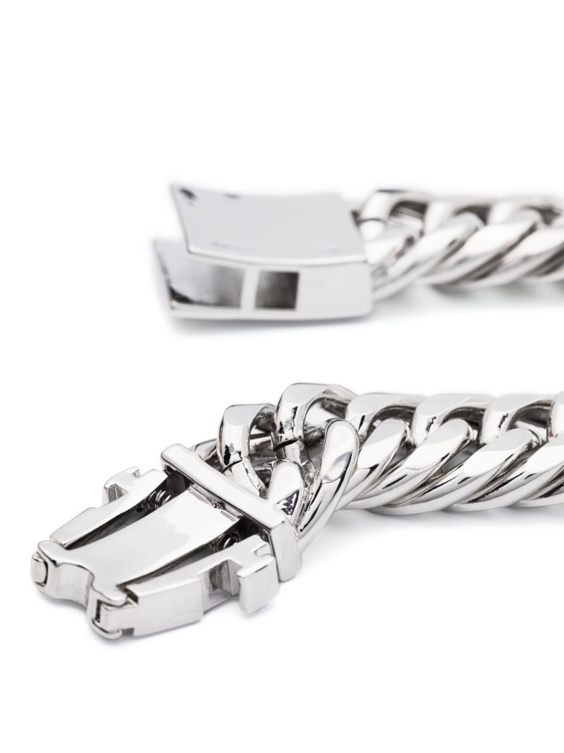 Silver-tone Curb Chain Bracelet