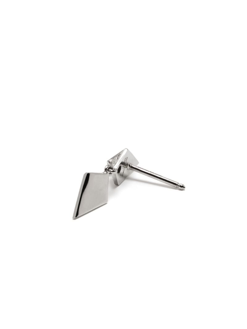 Sterling Silver Rockaway Diamond Single Drop Earring