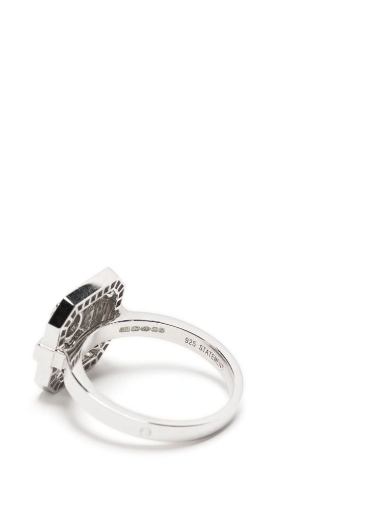 Sterling Silver Mini Skyway Diamond Ring