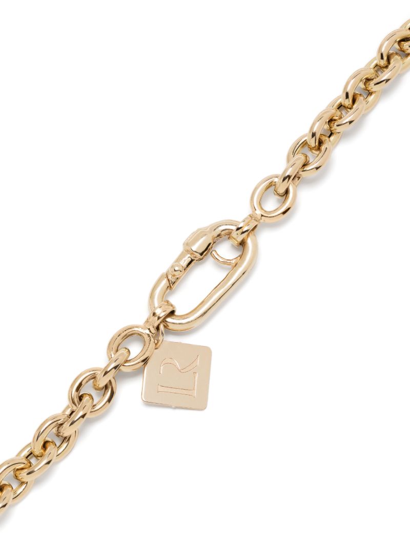 14k Yellow Gold Crystal Necklace