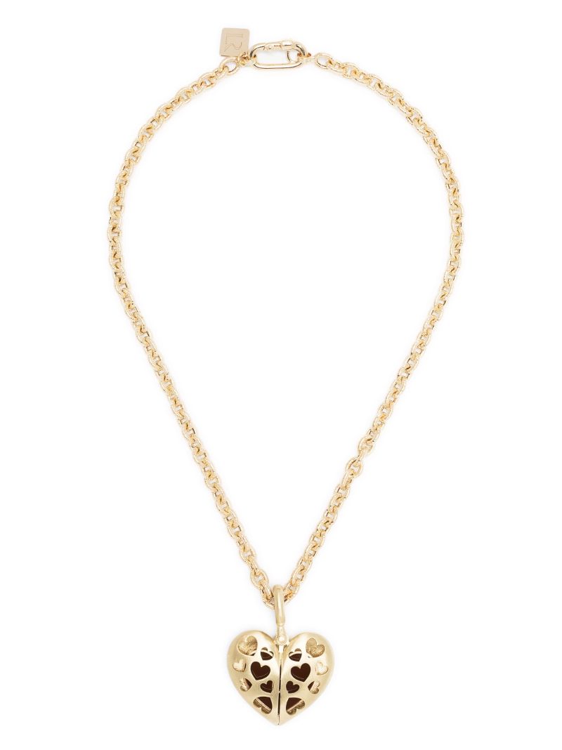 14k Yellow Gold Enamel Necklace