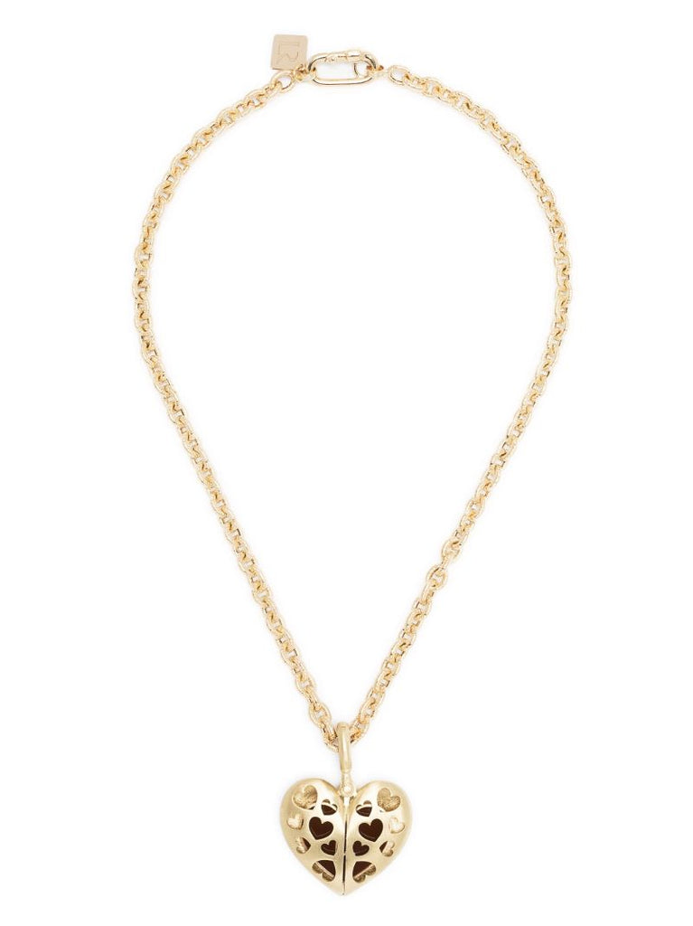 14k Yellow Gold Enamel Necklace