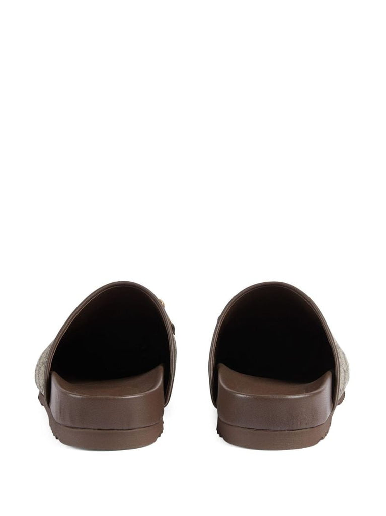 Brown Gg Supreme Horsebit Slippers