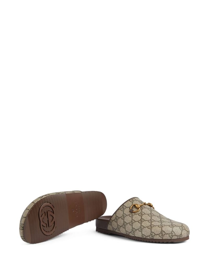 Brown Gg Supreme Horsebit Slippers