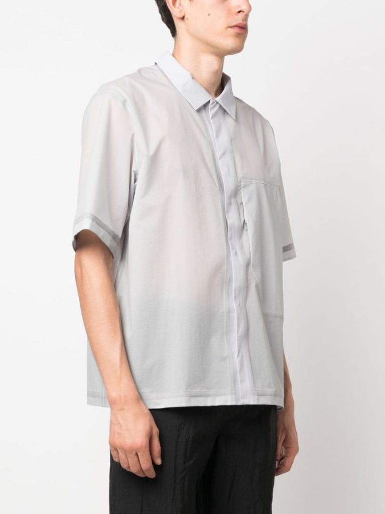 Grey Semi-sheer Shirt