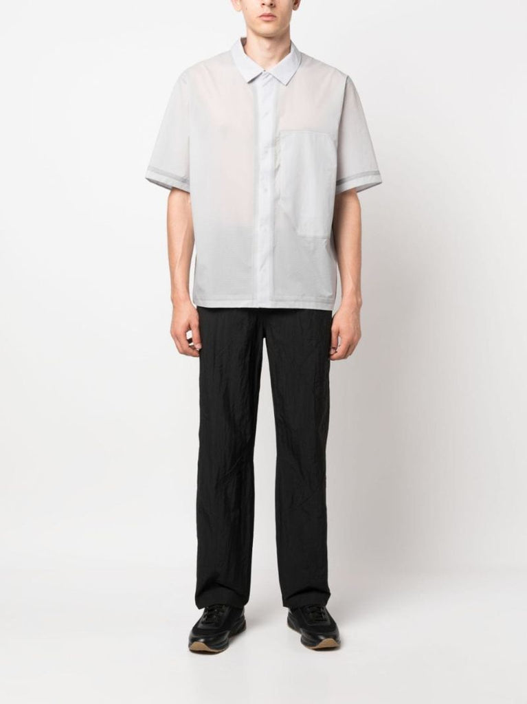 Grey Semi-sheer Shirt
