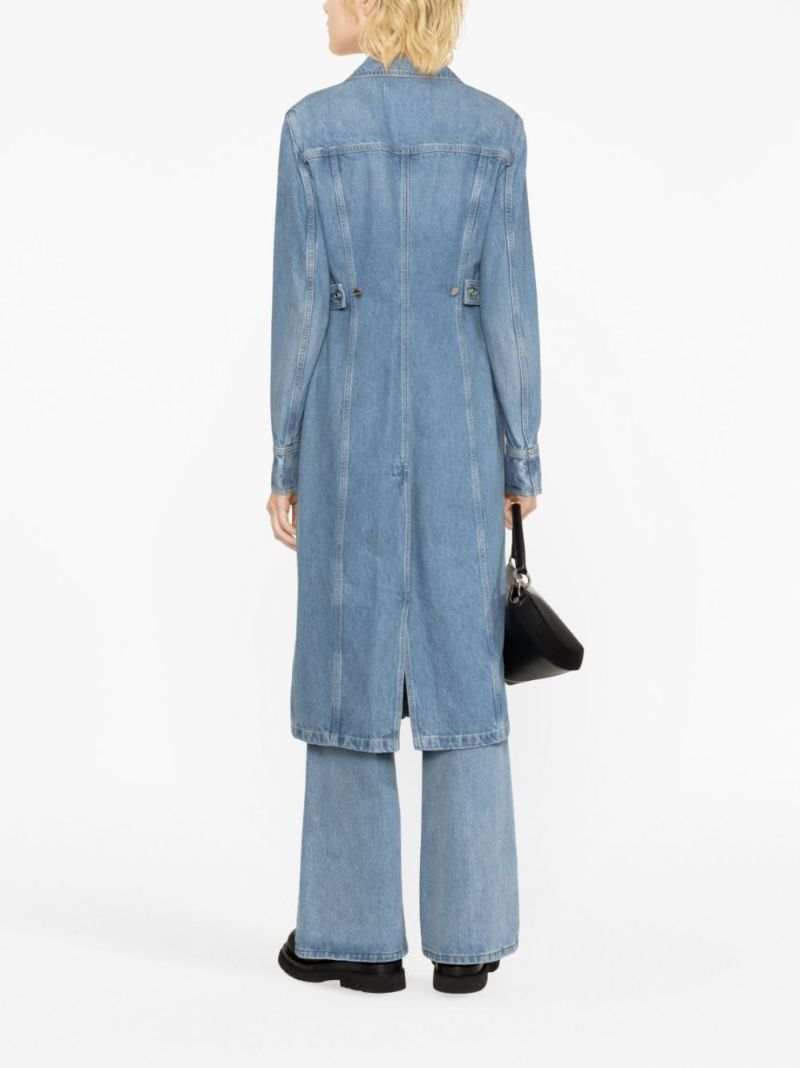 Blue Denim Midi Dress