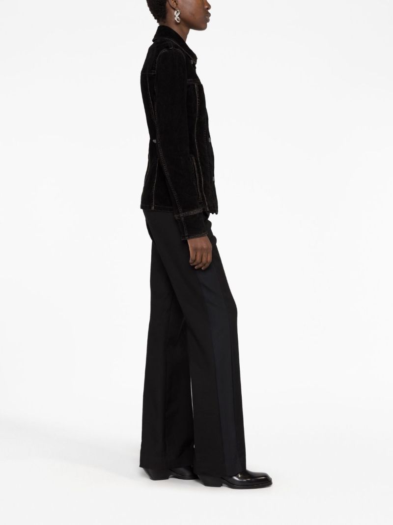 Black Velvet Trucker Jacket