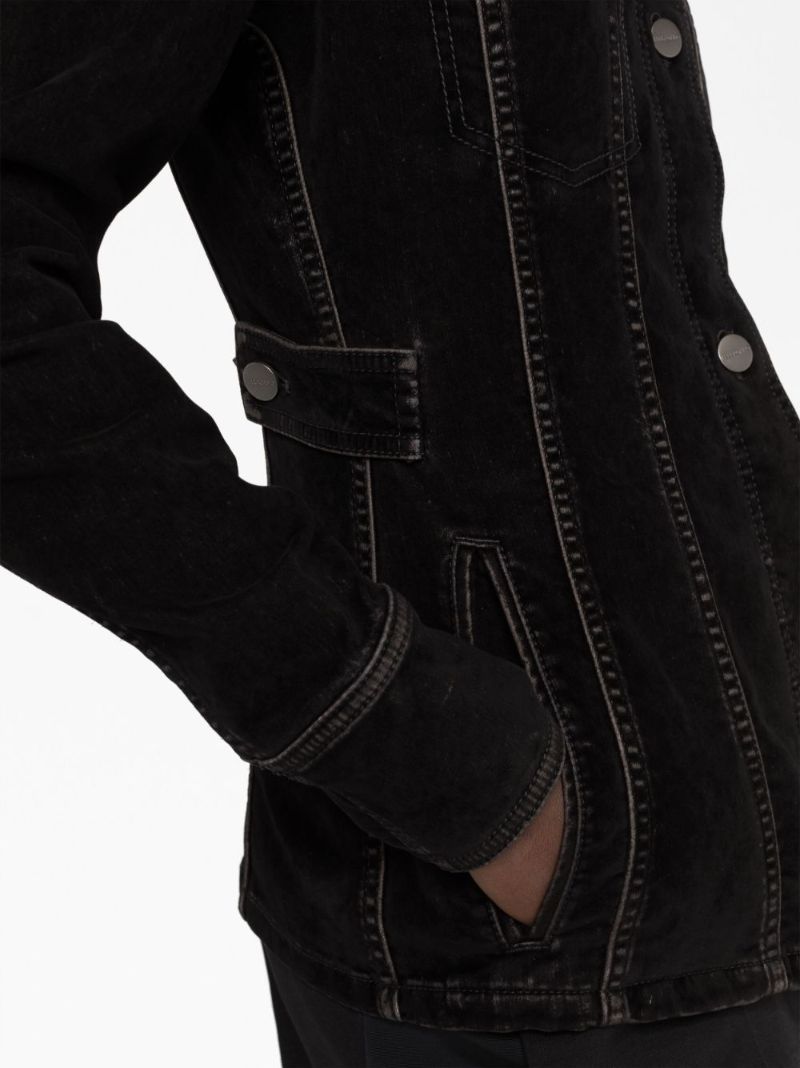Black Velvet Trucker Jacket