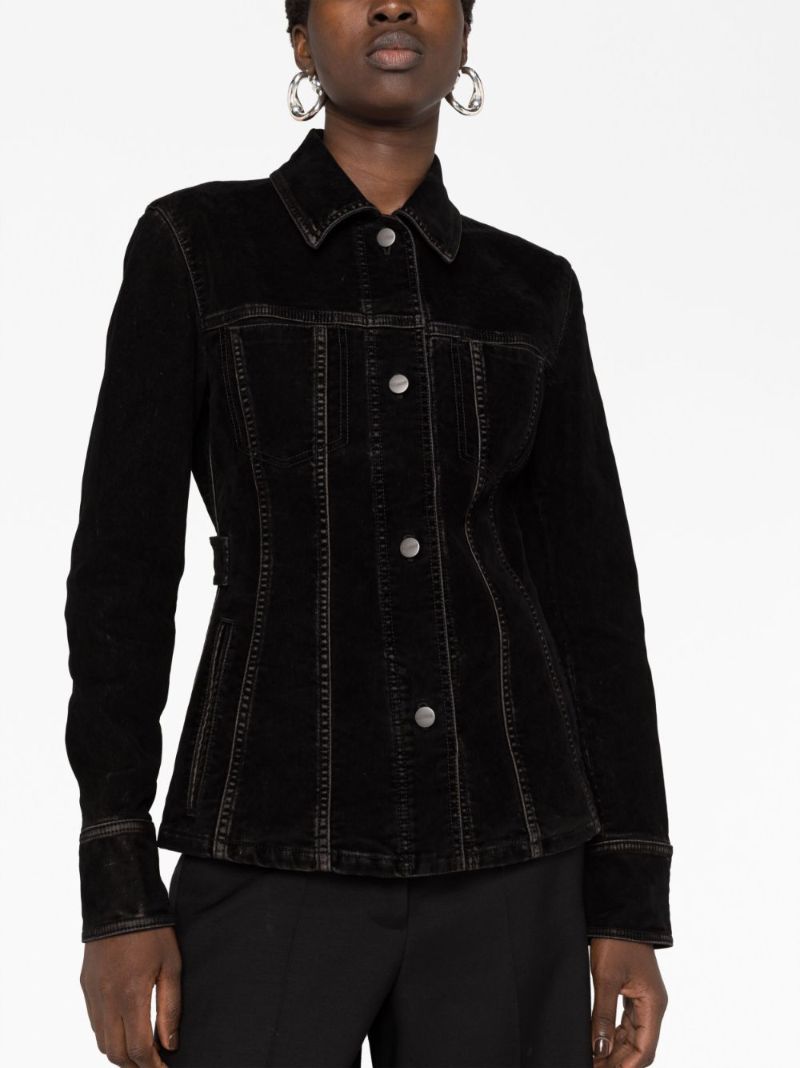 Black Velvet Trucker Jacket