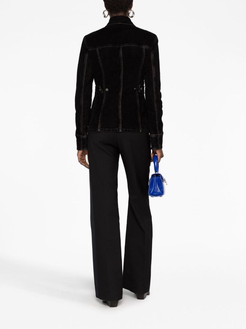 Black Velvet Trucker Jacket
