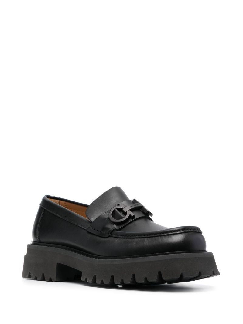 Black Florian Leather Loafers