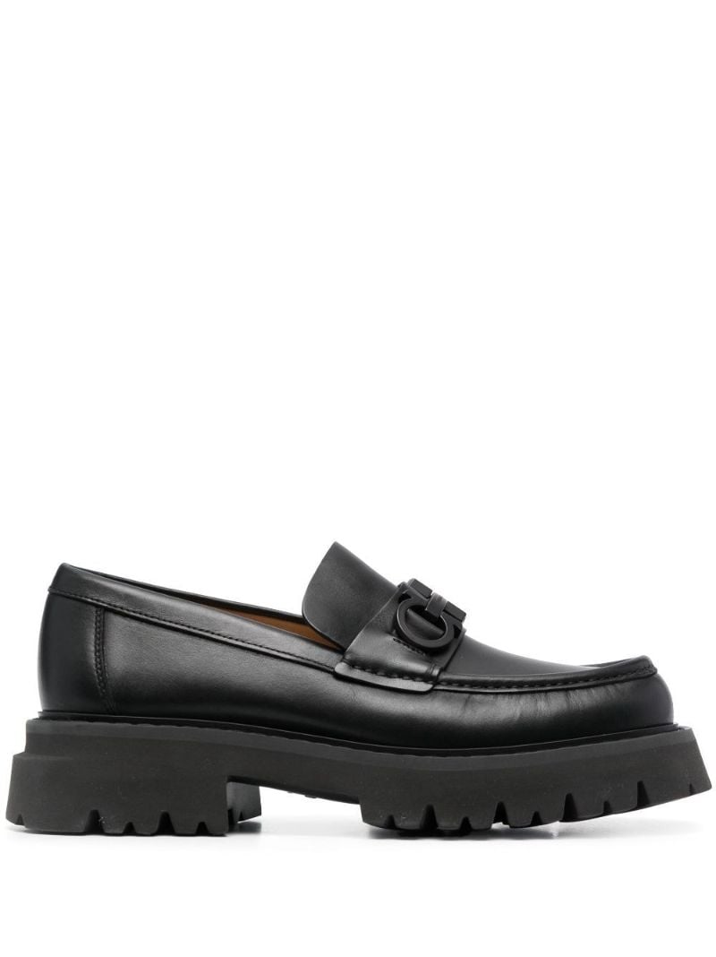 Black Florian Leather Loafers