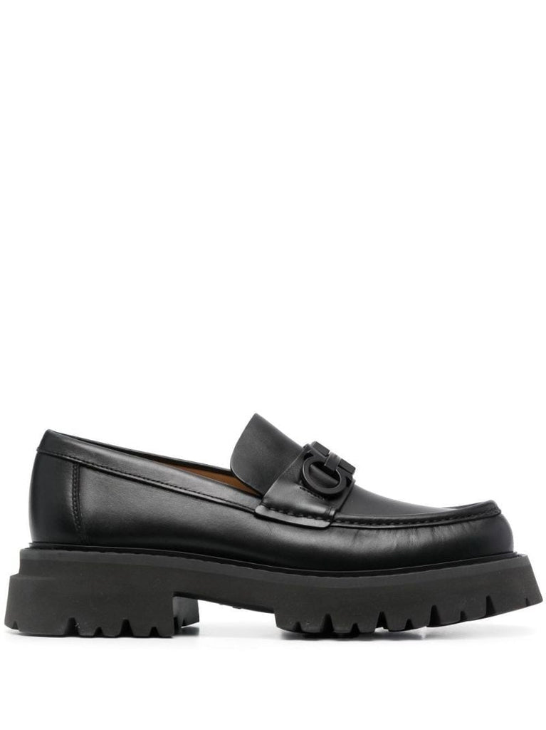 Black Florian Leather Loafers