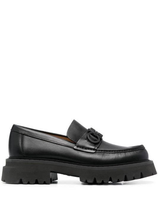 Black Florian Leather Loafers