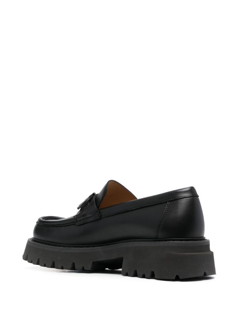 Black Florian Leather Loafers