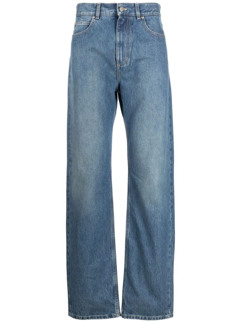 Blue Straight-leg Jeans