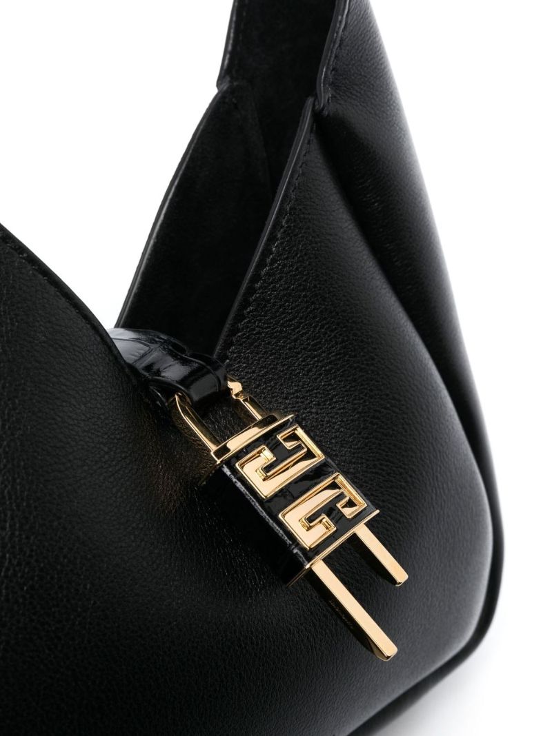 Black Mini G-hobo Leather Shoulder Bag