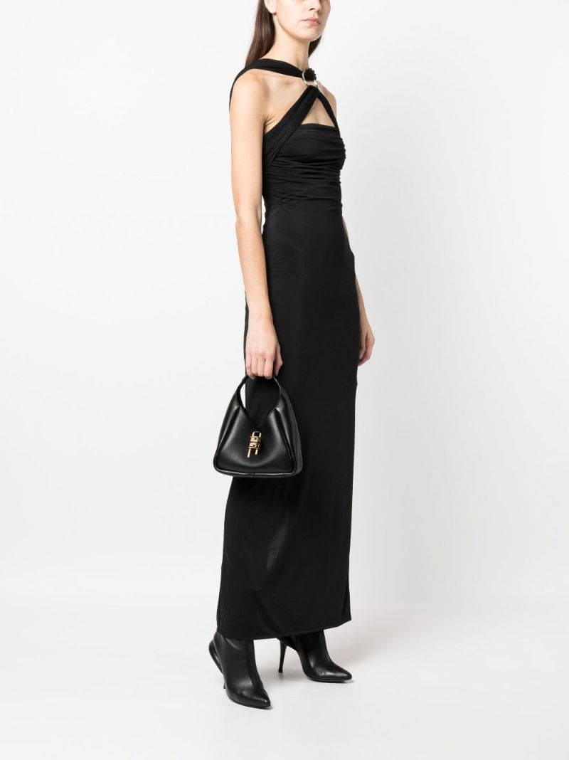 Black Mini G-hobo Leather Shoulder Bag