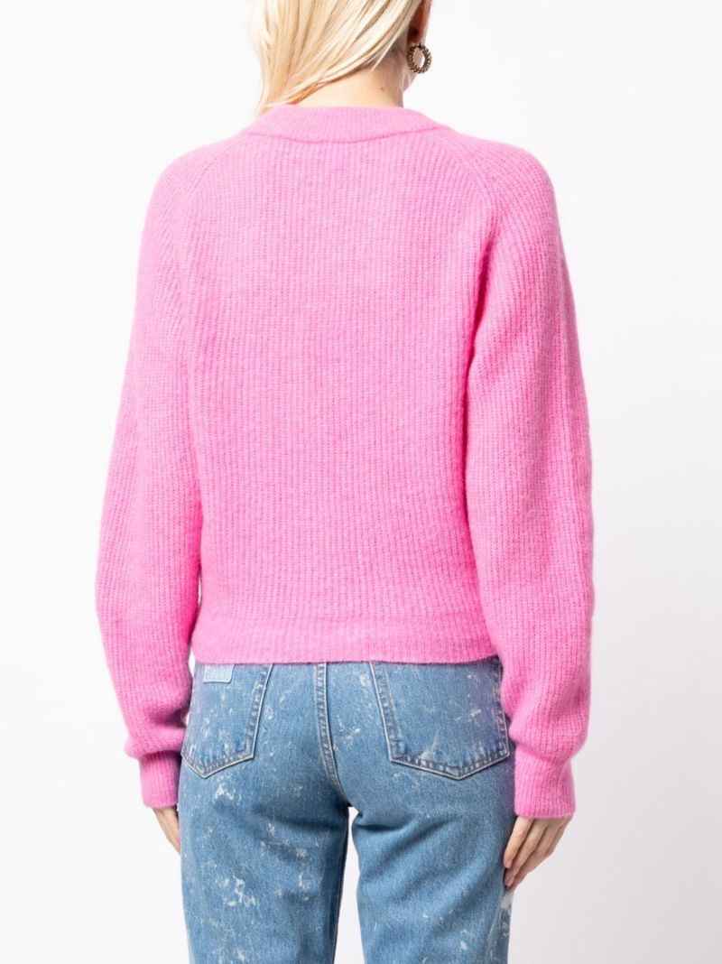 Pink Butterfly-button Cardigan