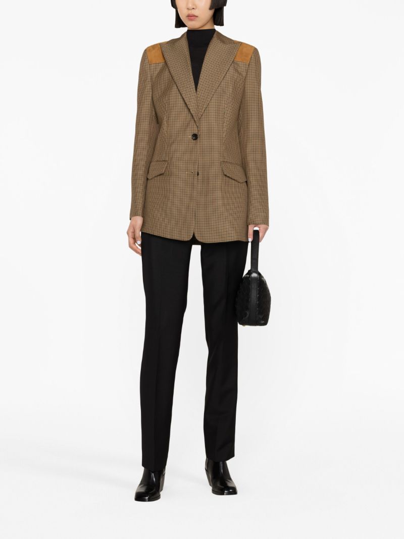 Black High Waist Straight-leg Trousers