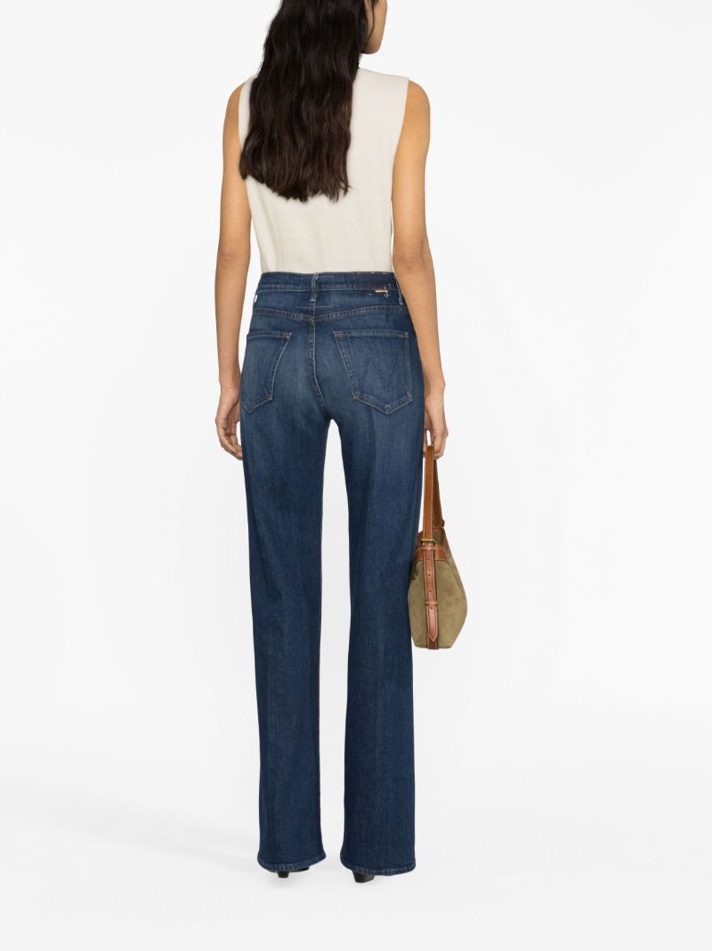 Blue the Lasso Heel Straight-leg Jeans