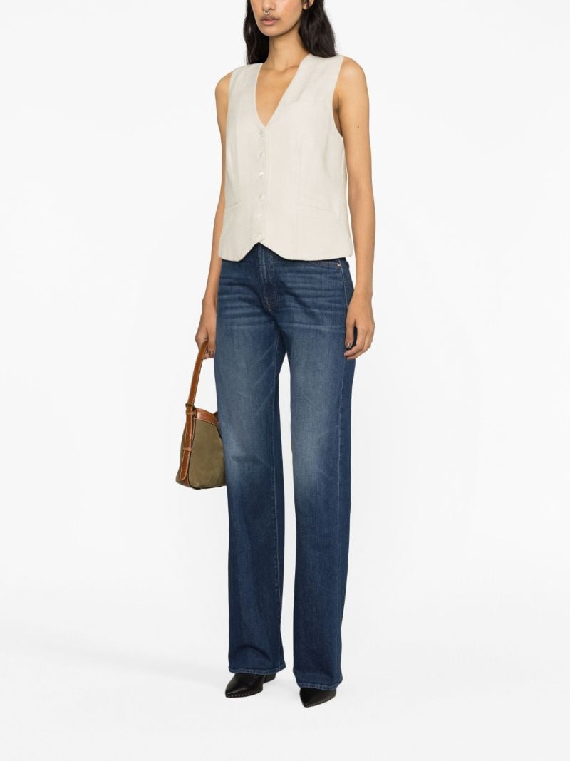 Blue the Lasso Heel Straight-leg Jeans