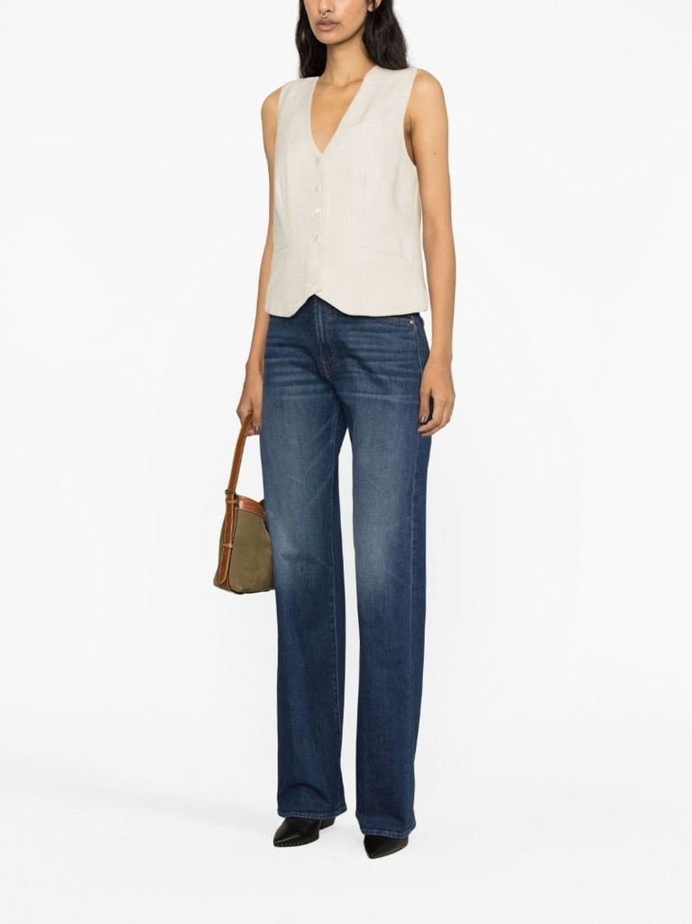 Blue the Lasso Heel Straight-leg Jeans
