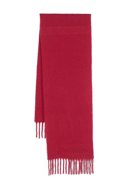 Pink Firny Logo-embroidered Scarf